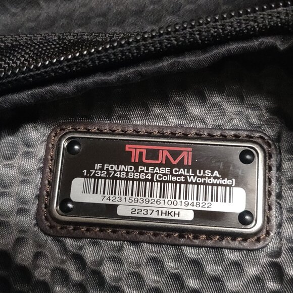 Tumi Alpha Bravo Beale Mini Messenger Bag Black Canvas - Picture 2 of 10